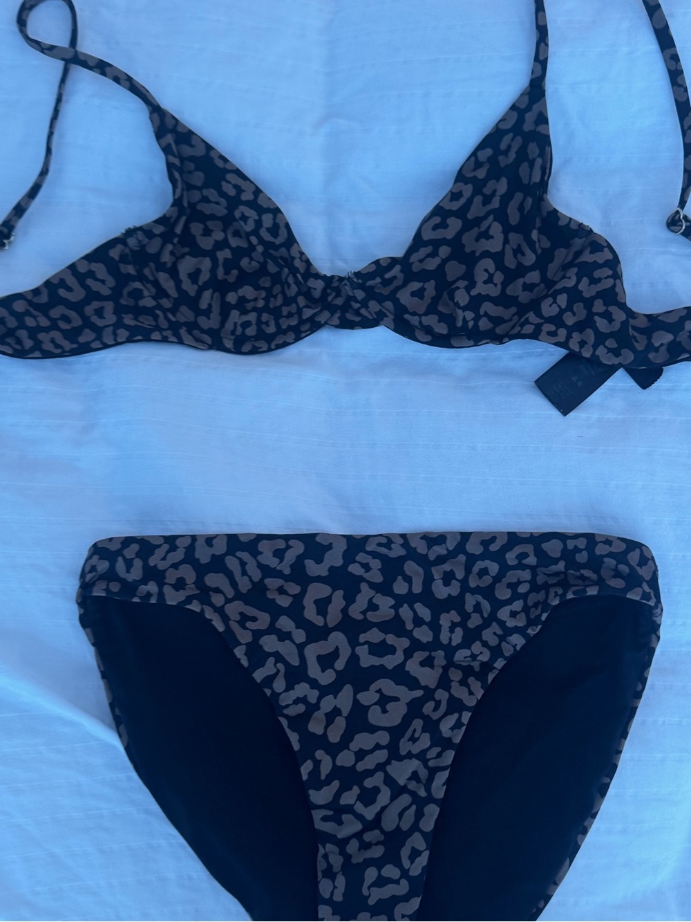 Beach Riot Camilla Brown Leopard Print Bikini Set - Brand Unknown - Picture 2 of 12